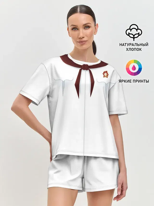 Женская пижама с шортами