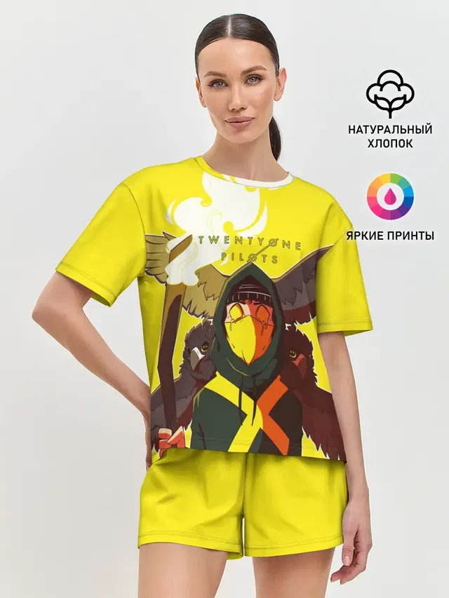 Женская пижама с шортами