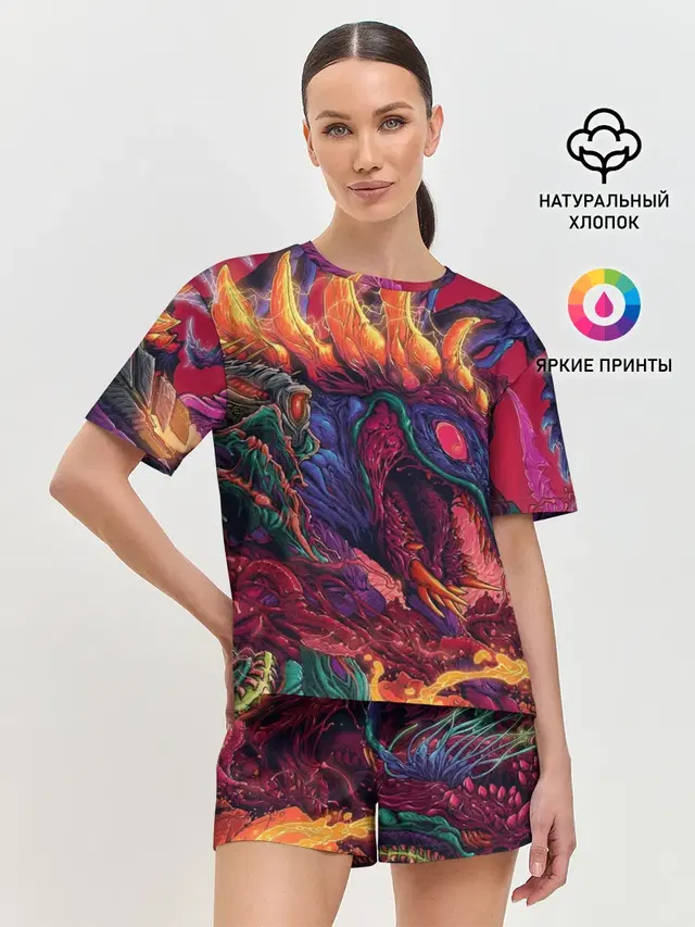 Женская пижама с шортами