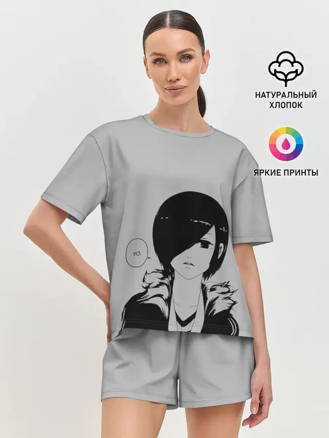 Женская пижама с шортами