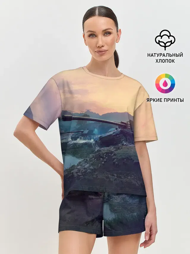Женская пижама с шортами