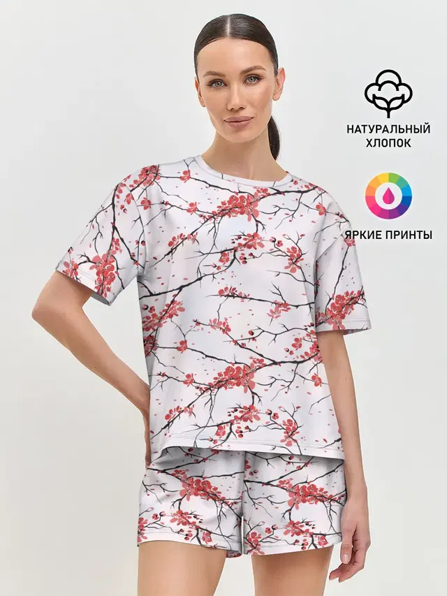 Женская пижама с шортами