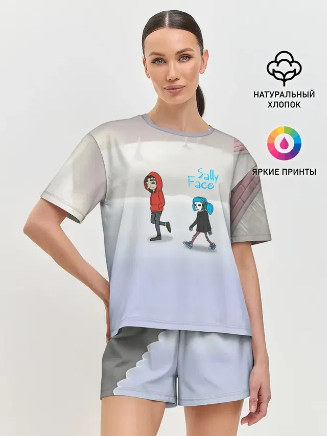 Женская пижама с шортами