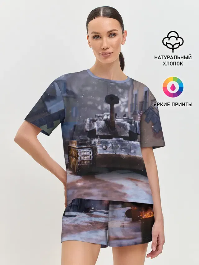 Женская пижама с шортами
