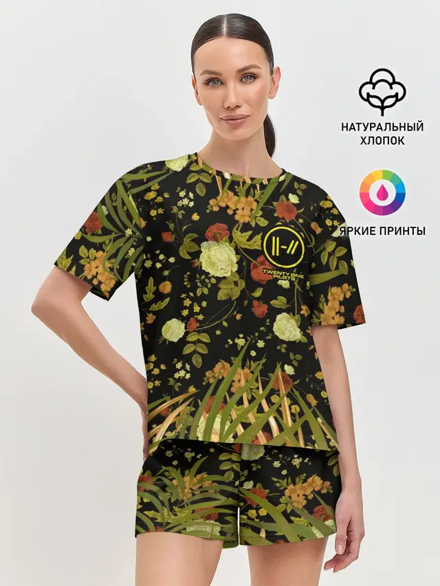 Женская пижама с шортами