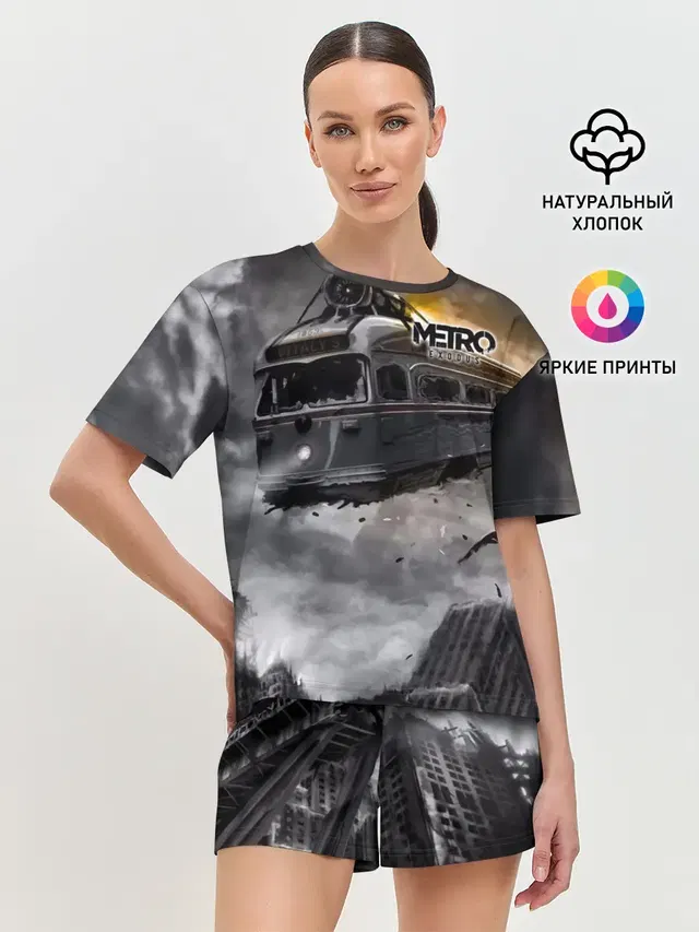 Женская пижама с шортами