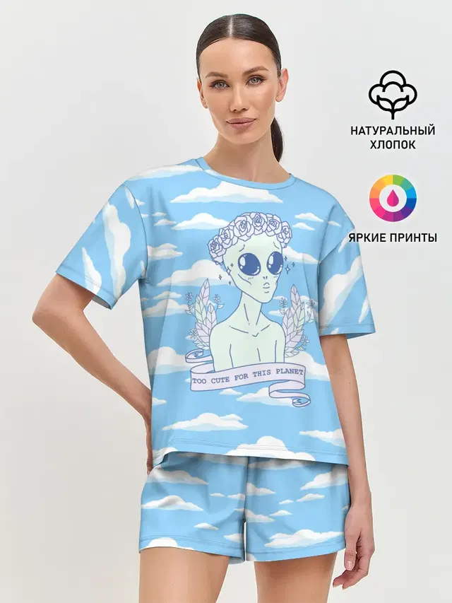 Женская пижама с шортами