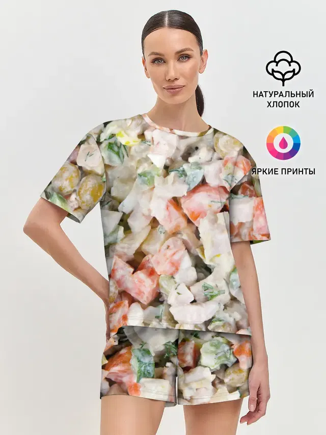 Женская пижама с шортами