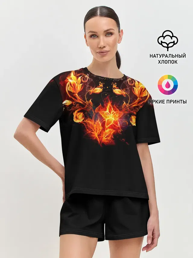 Женская пижама с шортами