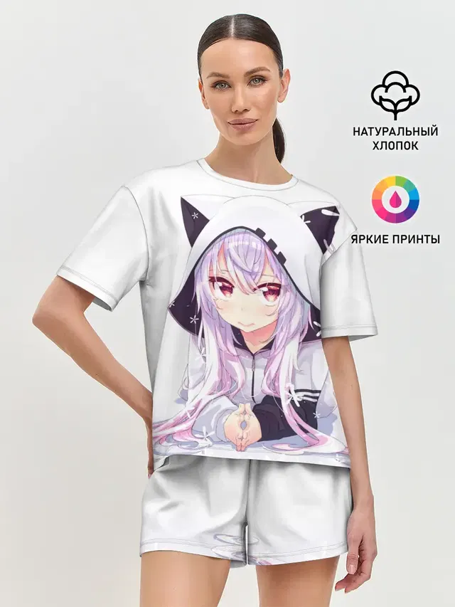 Женская пижама с шортами