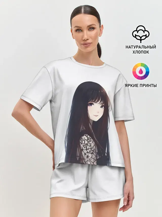 Женская пижама с шортами