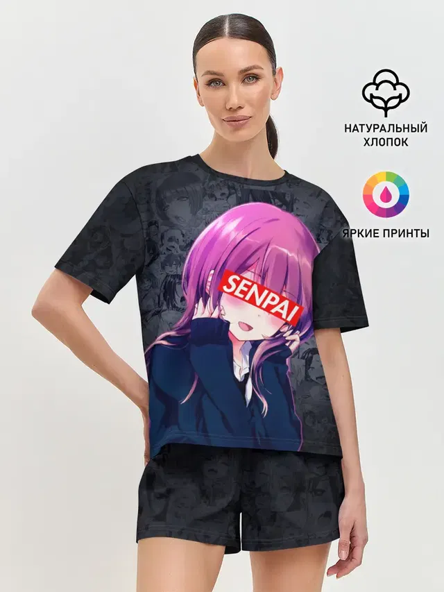 Женская пижама с шортами
