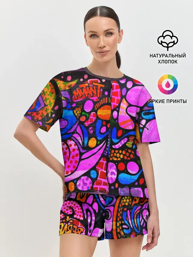 Женская пижама с шортами