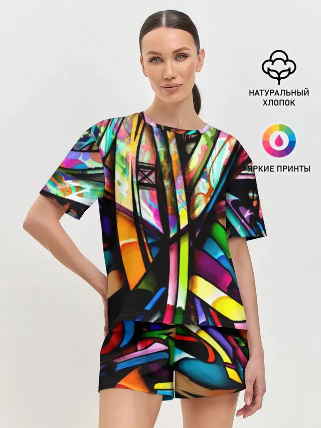 Женская пижама с шортами