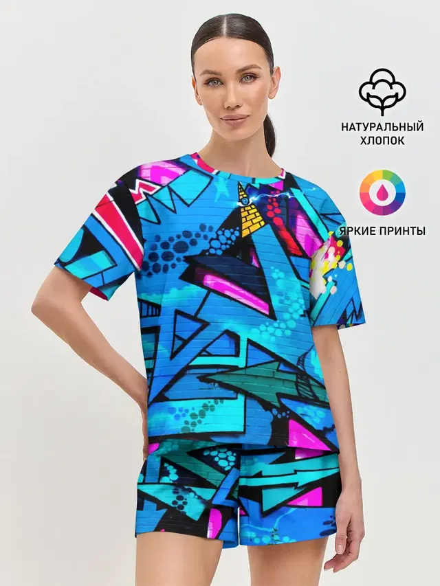 Женская пижама с шортами