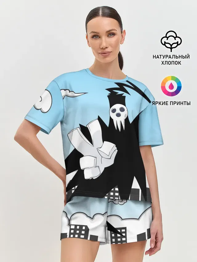 Женская пижама с шортами