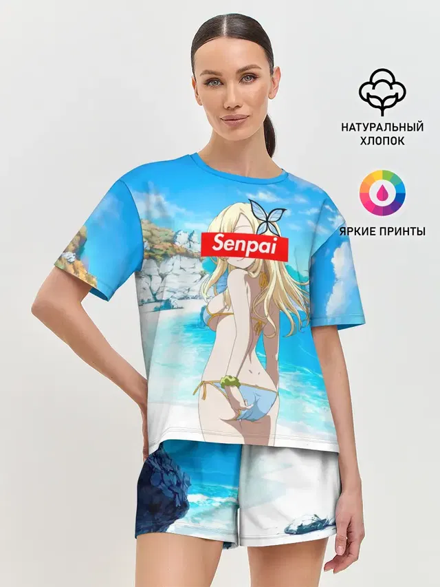 Женская пижама с шортами