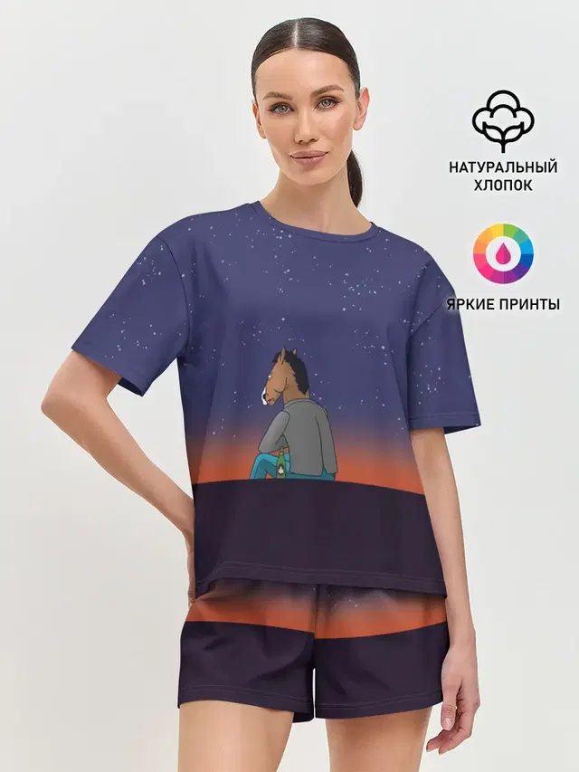 Женская пижама с шортами