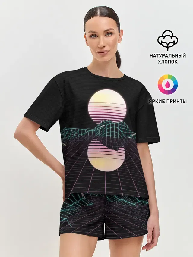 Женская пижама с шортами
