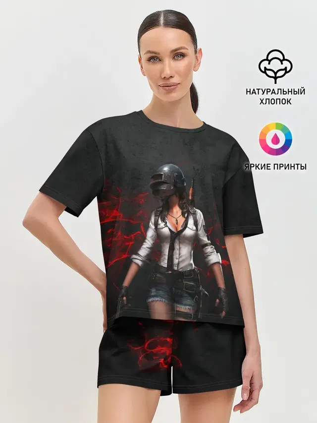 Женская пижама с шортами