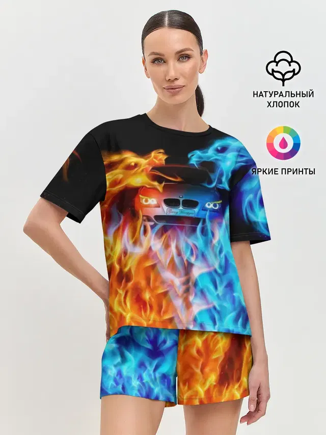 Женская пижама с шортами