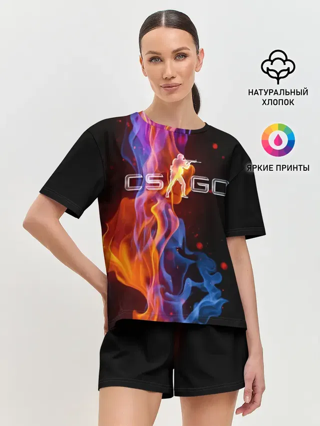 Женская пижама с шортами