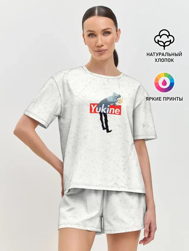 Женская пижама с шортами с принтом «Бездомный Бог — Yukine»
