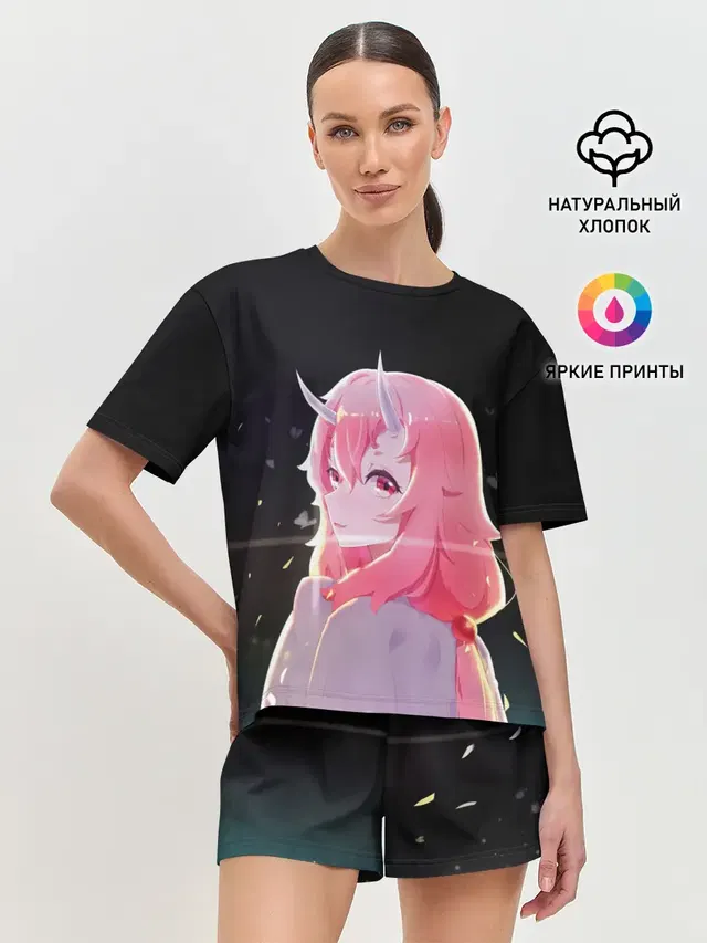 Женская пижама с шортами