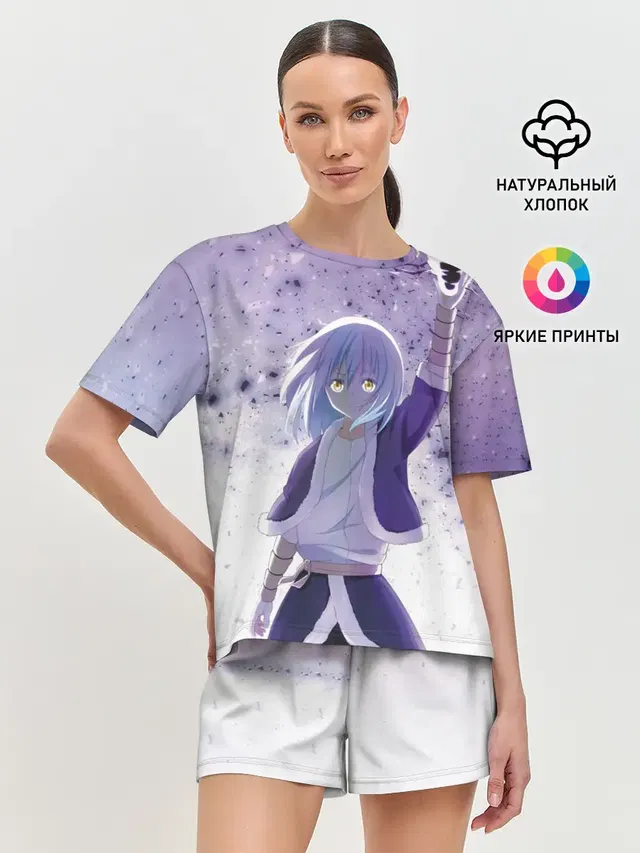 Женская пижама с шортами с принтом «Rimuru»