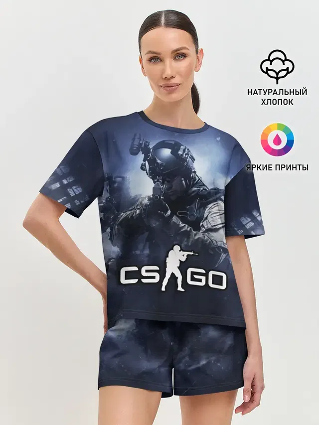 Женская пижама с шортами