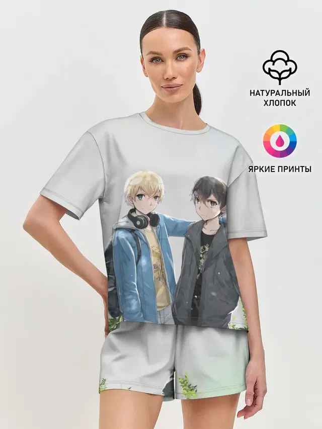 Женская пижама с шортами