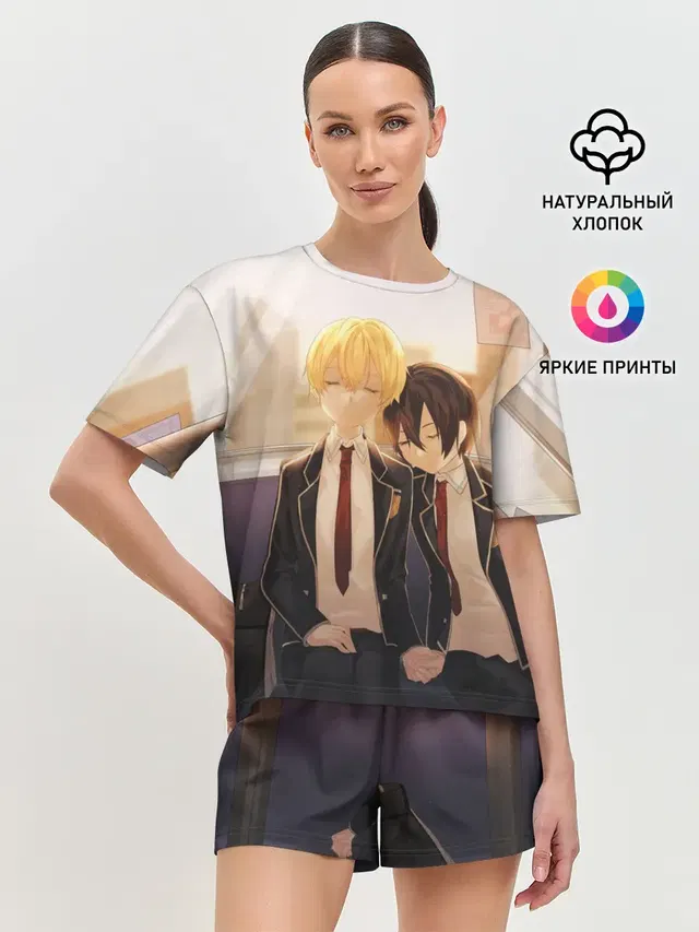 Женская пижама с шортами