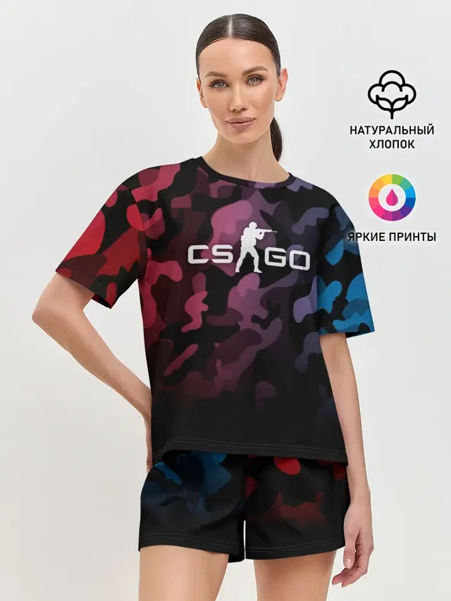 Женская пижама с шортами