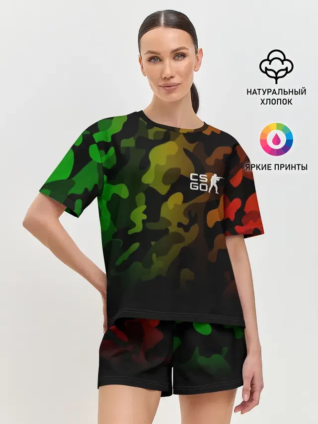 Женская пижама с шортами