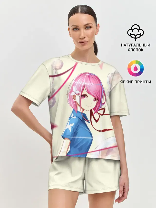 Женская пижама с шортами