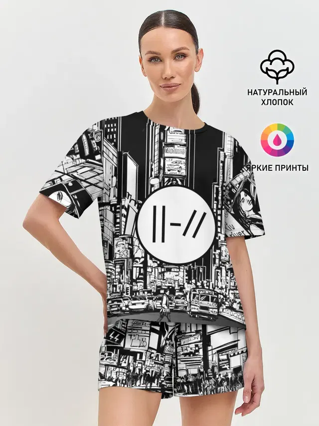 Женская пижама с шортами