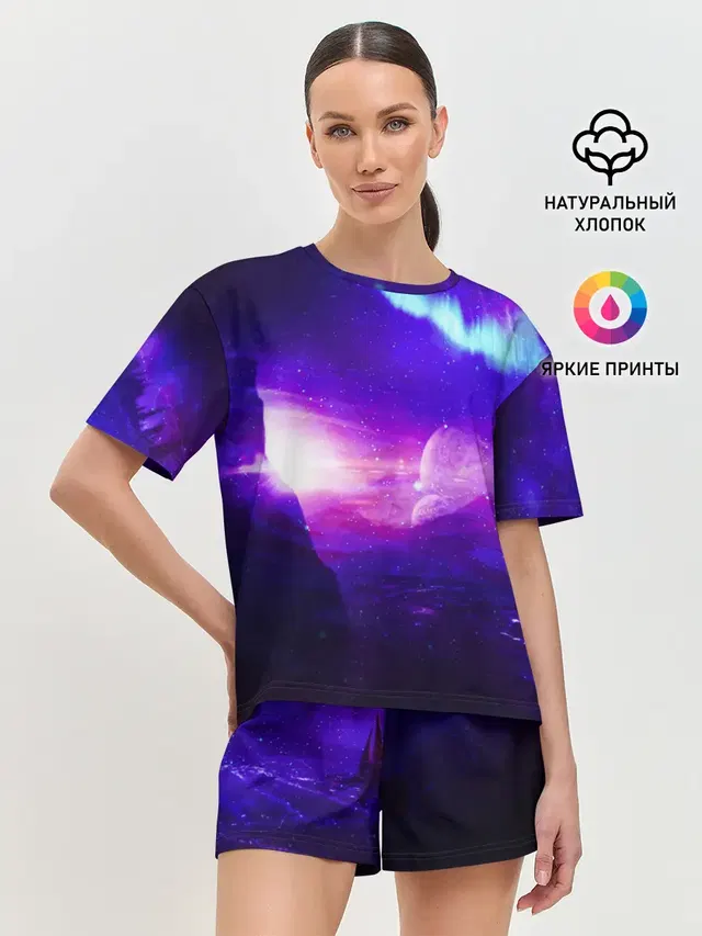 Женская пижама с шортами