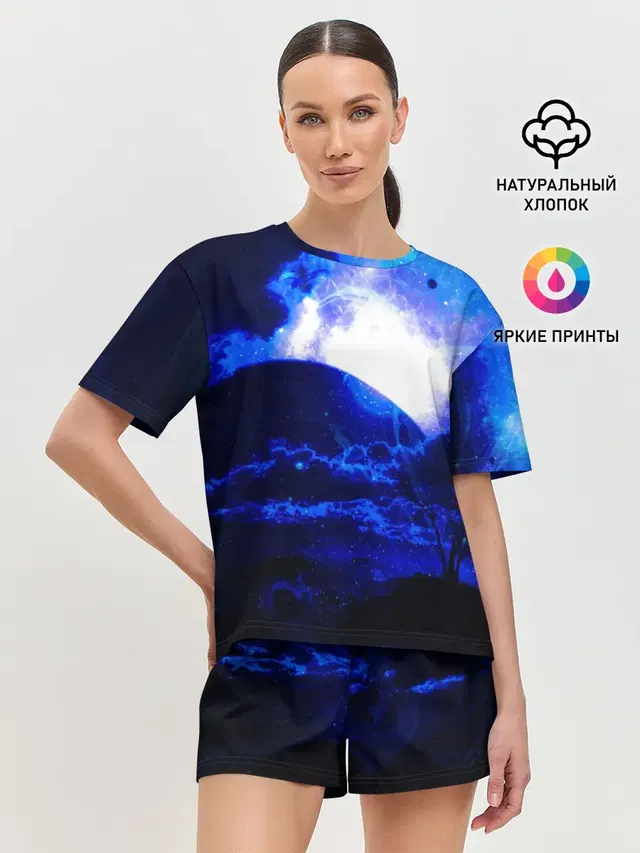 Женская пижама с шортами