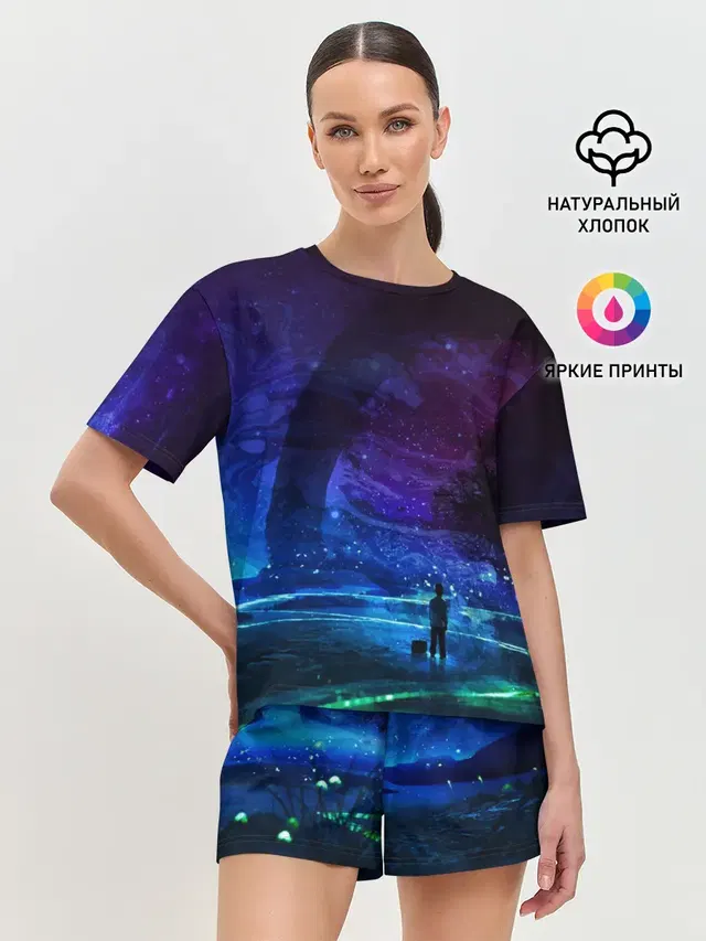 Женская пижама с шортами