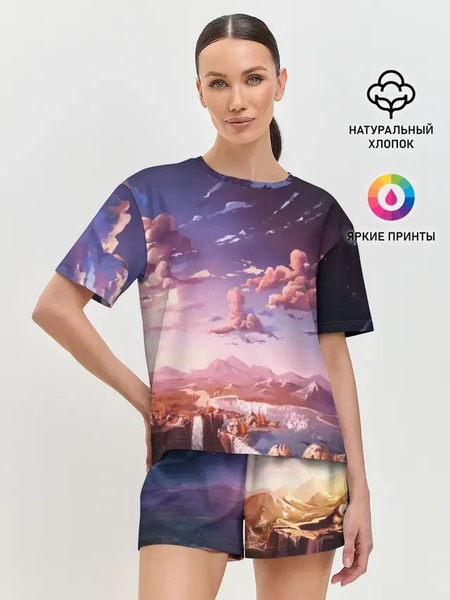Женская пижама с шортами