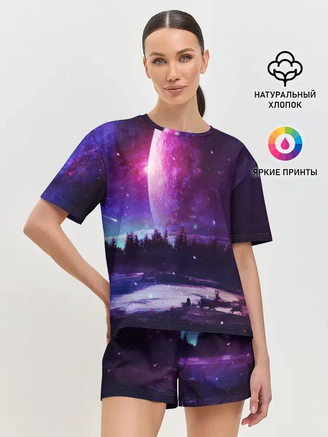 Женская пижама с шортами