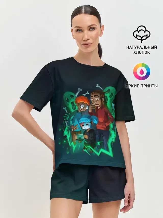 Женская пижама с шортами