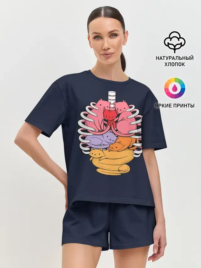 Женская пижама с шортами
