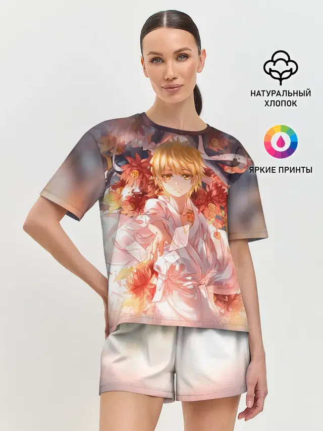 Женская пижама с шортами