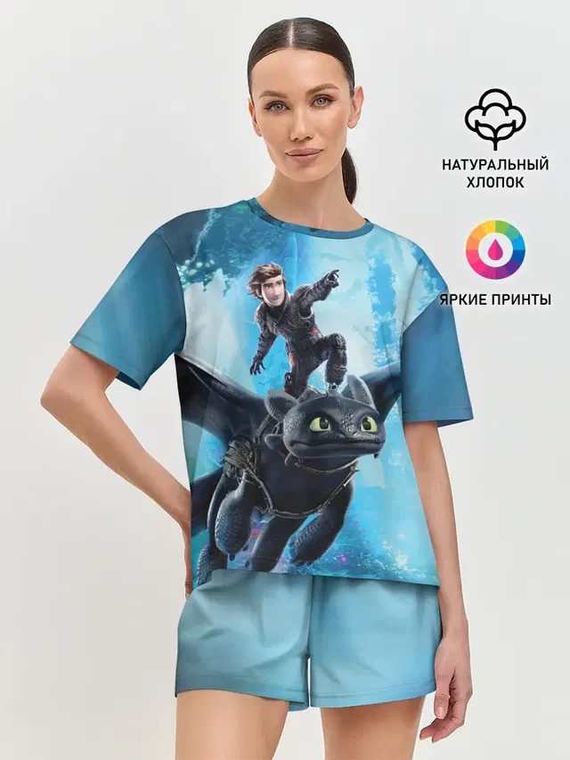 Женская пижама с шортами