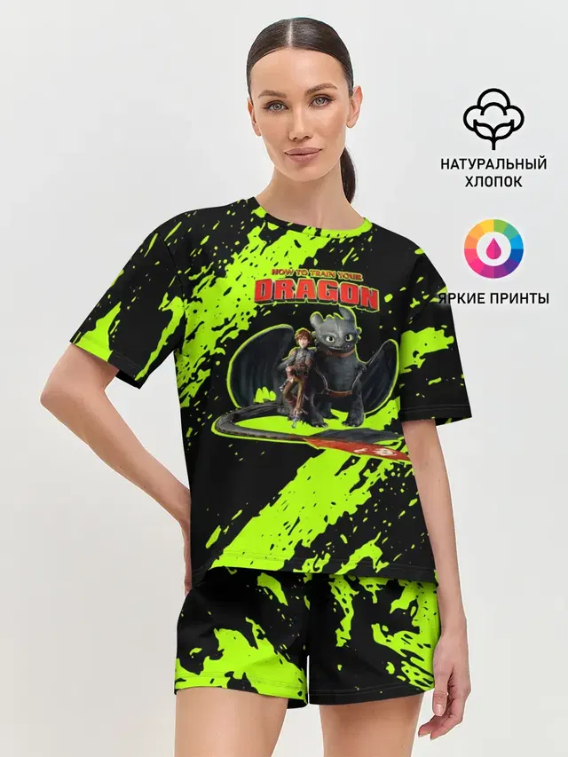 Женская пижама с шортами