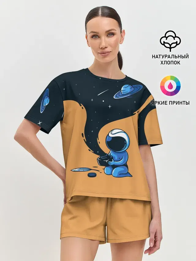 Женская пижама с шортами