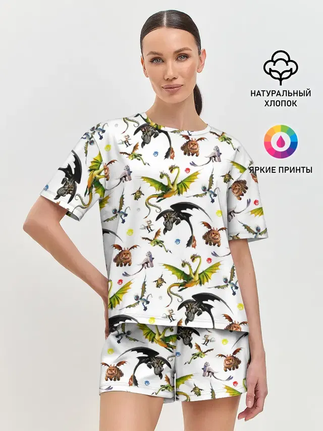 Женская пижама с шортами