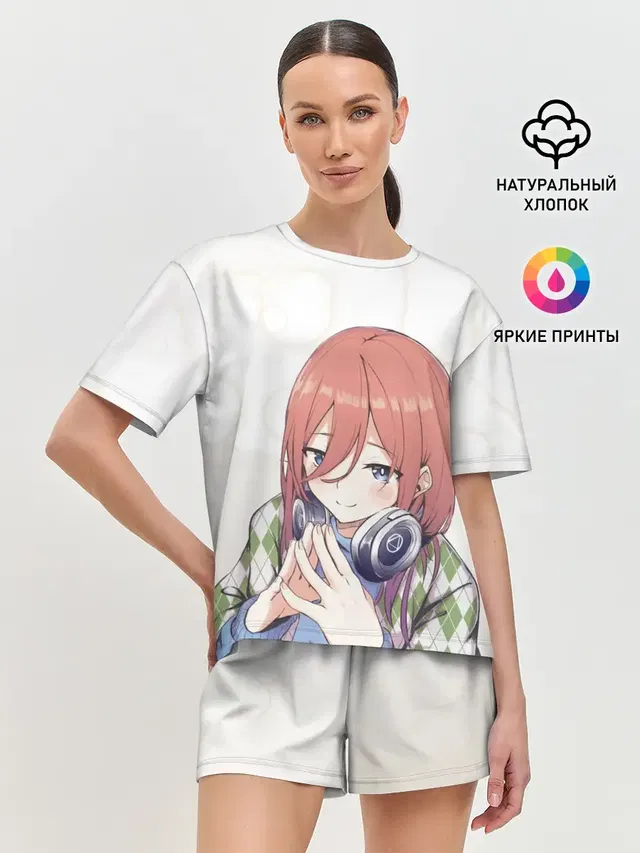 Женская пижама с шортами
