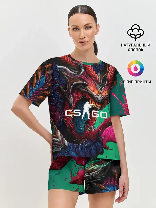 Женская пижама с шортами